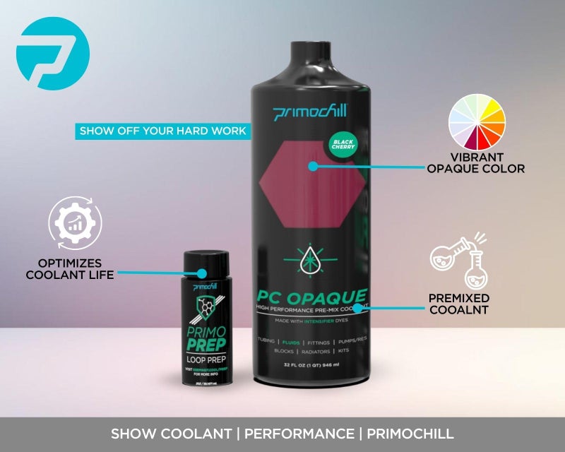 PrimoChill Opaque - Computer WaterCooling Show Coolant, Solid/Non-Transparent, Full Protection, Advanced User, PrimoPrep Included, Proudly Made in The USA (32oz/.9L) - Black Cherry Violet - Image 2